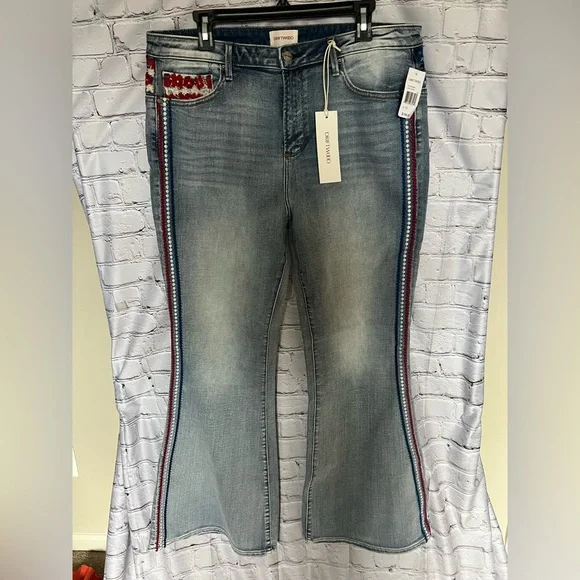 DRIFTWOOD JEANS Farrah X Floral Flags Jeans